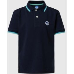 North Sails Polo con patch logo Navy blue 4