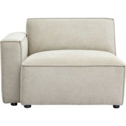 Miliboo Modulo angolare sinistro per divano in tessuto ciniglia beige SPLIT