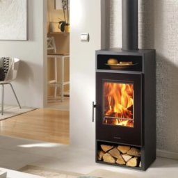 Pandero Stufa a legna con presa d`aria esterna Asti Scaldapiatti 5 Ecodesign 7,6 kw