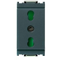 Vimar Presa 2P+ T 16A 250 V Idea standard italiano tipo P17/11 colore grigio