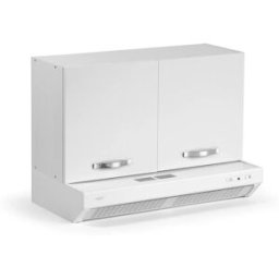 - Pensile cucina sopra cappa 2 ante 90 cm bianco frassinato