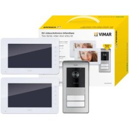 Elvox Videocitofono LCD 7" 2F RFID alimentatore multispina