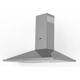 - Cappa a piramide in acciaio Eolo 90 cm grigio