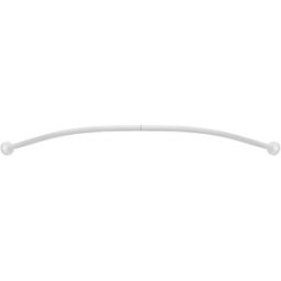 - Supporto tenda doccia semicircolare l 87,1 x p 87,1 x Ø 6,2 cm bianco