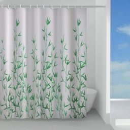 - Tenda doccia Eucalipto in tessuto 240x200 cm verde