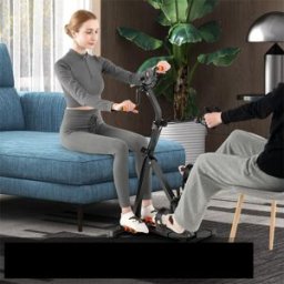 Costway Macchina per il fitness per mani braccia gambe e macchina ellittica da scrivania, Cyclette a pedali e pedaliera elettrica silenziosa
