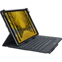 Custodia Logitech Universal Folio per tablet con tastiera Bluetooth per Apple, Android e Windows, Inglese Regno Unito (QWERTY)