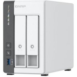 Qnap ts-216g nas system 2-bay 8tb incl. 2x 4tb wd red plus wd40efzz