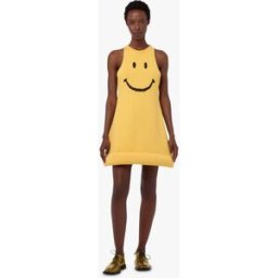 Moschino - Abito in maglia di misto cotone organico Smiley® - Giallo 48