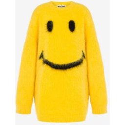 Moschino - Abito in mohair garzato Smiley - Giallo 38