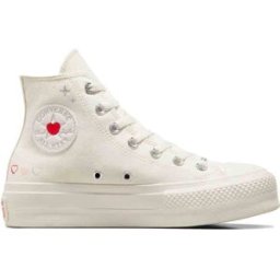 Converse Scarpe Chuck Taylor All Star Lift Platform Y2K Heart Bianco P/E 2024 A09114C 37