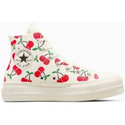 Converse Scarpe Chuck Taylor All Star Lift Platform Cherries Bianco/Rosso P/E 2024 A08096C 35