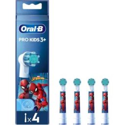 PROCTER & GAMBLE SRL Oral-B Pro Kids Testine di Ricambio Spazzolino Elettrico Spider-Man 4 Pezzi