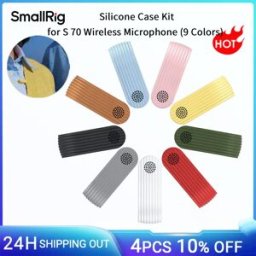 SmallRig Kit Custodia in Silicone per Microfono Wireless S 70 - 9 Colori, Elegante, Raffinato e Facile da Installare - Accessori Microfono -6269