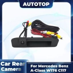 AUTOTOP Telecamera posteriore per auto per Mercedes Benz Classe A GLA CLA X156 C117 W176, telecamera di retromarcia impermeabile integrata nella maniglia del bagagliaio.