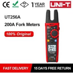 UNI-T Pinza amperometrica digitale UT256A Vero RMS Forcella Pinza corrente CA Amperometro Voltmetro Condensatore Tester di frequenza