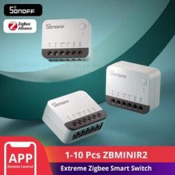 SONOFF ZBMINIR2 Extreme Zigbee Smart Switch 1-10 pezzi Interruttore relè staccabile Il telecomando tramite eWeLink funziona con Alexa Google Home