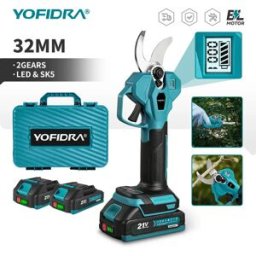 Yofidra 32 MILLIMETRI Brushless Forbici Elettriche Cordless Giardino Cesoie Da Potatura Ramo di Albero da Frutto Utensili Elettrici Per Makita Batteria Spille
