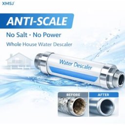 XMSJ Sistema Addolcitore d'Acqua Magnetico IPS Senza Sale per Tutta la Casa, Inibitore Anticalcare per la Linea Principale dell'Acqua Domestica