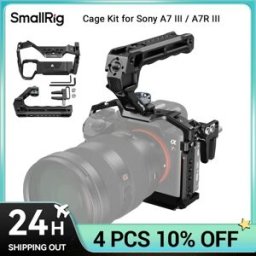 SmallRig Kit gabbia A7 III / A7R III con cavo maniglia superiore per kit portatile portatile Sony Alpha 7 III / Alpha 7R III 4198
