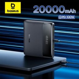 BASEUS 100W Power Bank 20000mAh Capacità PD Caricabatteria a ricarica rapida Powerbank per laptop MacBook iPhone Samsung Xiaomi