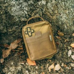 RHINO RESCUE Kit di pronto soccorso IFAK POUCH Molle Custodia medica per campeggio, auto, viaggi, escursioni, 004M (cachi)