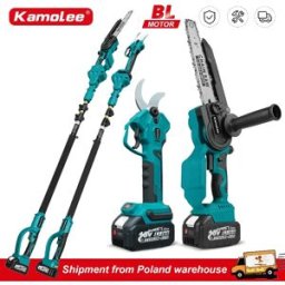 Kamolee 50mm Brushless Cordless Forbici elettriche Potatore Cesoie da potatura Albero da frutto Sega a mano da 8 pollici Applicare a 18V 21V Batteria