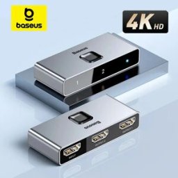 BASEUS Switcher compatibile HDMI Adattatore audio HDR bidirezionale 4K 60Hz 1x2/2x1 per PS4 TV Box Switcher compatibile HDMI 4K HD