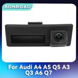 BONROAD Auto Retromarcia di Backup Tronco Maniglia Parcheggio Telecamera Posteriore Per Audi A4 B8 Q3 Q5 A5 A8 S5 A3 A6 C7 A7 Q7 Retrovisore