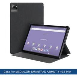 YOUQEEC Custodia per tablet MEDIACOM SMARTPAD AZIMUT 4 da 10,5 pollici con supporto, protezione e guscio posteriore rigido in pelle PU premium