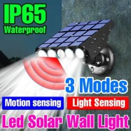 Other LED Solar Light Motion Sensor lampione stradale IP65 faretto esterno impermeabile giardino cortile esterno parete illuminazione di emergenza