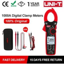 UNI-T UNI T pinza amperometrica digitale professionale AC DC pinza voltmetro amperometro UT207B UT208B morsetto amperimetrico ACV retroilluminazione vero RMS