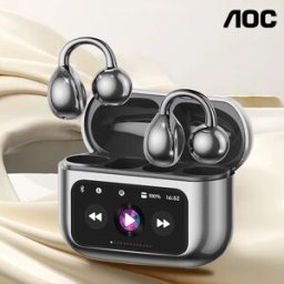 AOC Auricolari AI ACD3521 Cuffie Bluetooth Chiamata HD Auricolari per traduzione in tempo reale Smart Touch Schermo LCD Auricolari wireless