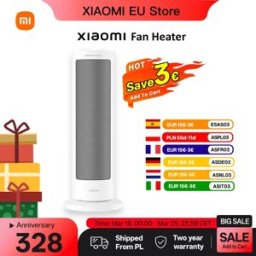 Xiaomi Termoventilatore Compatto per la casa Termoventilatore elettrico oscillante a calore rapido con controllo termostatico