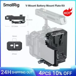 SmallRig Kit piastra di montaggio batteria con attacco a V per la maggior parte delle fotocamere Mirrorless con schermo ribaltabile, per Sony Canon con piastra Arca-Swiss -5227