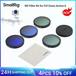SmallRig Kit filtro Osmo Action 6 ND per DJI Osmo Action 6 con filtro ND8 / ND16 / ND32 e filtro CPL Copriobiettivo in silicone -5895