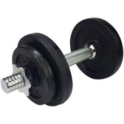 TUNTURI Manubrio Dumbbellset 10Kg 1 Bar Screw Nero