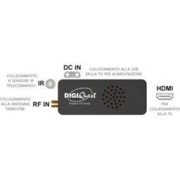 DIGIQUEST Ricevitore Digitale Terrestre X2o Full HD Nero