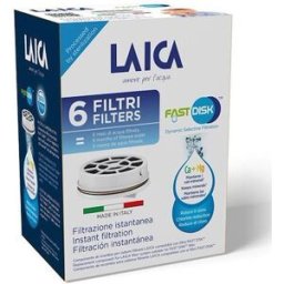 Laica Filtri per Acqua 6Pz Fast Disk Fdo6aa00