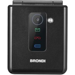 Brondi Cellulare Senior Flipper Black Metal