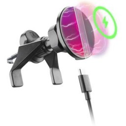 Cellular Line Supporto auto magnetico Mag Wireless Charging Holder Nero
