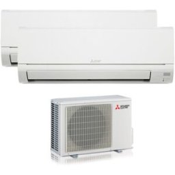 Mitsubishi Clima Dualsplit 9000 BTU + 12000 BTU MXZ-2HA40VF2-E1 + MSZ-DW25 + MSZ-DW35