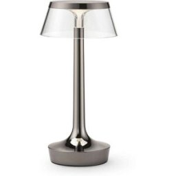 Flos BON JOUR UNPLUGGED NERO CROMO Lampada da tavolo portatile