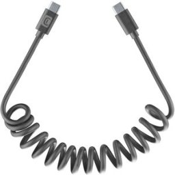 Cellular Line Caricabatterie USB-C SPIRAL CABLE Usbdatadrivec2c12k Nero