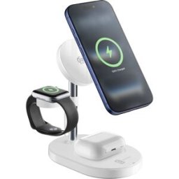 Cellular Line Stazione di ricarica wireless Mag Trio QI2.2 25W Bianco