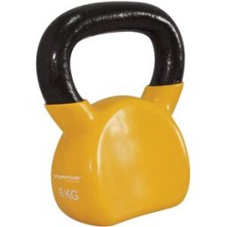TUNTURI Kettlebell Ergonomica Vinyl Kettlebell 6Kg Giallo