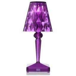 KARTELL Battery Lampada da Tavolo Trasparente Prugna