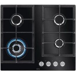 AEG Piano cottura gas Hkb64420nb Nero/Gas on glass