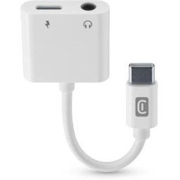 Cellular Line Adattatore USB-C/HDMI/Jack 3mm SOUNDCHARGE35W Bianco