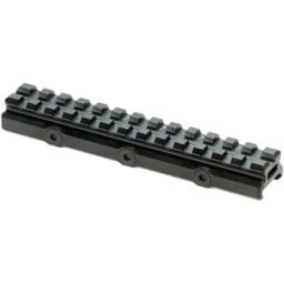 Leapers Binario Universal Super Slim Riser Mount 13 Slot 0.50´ Black One Size